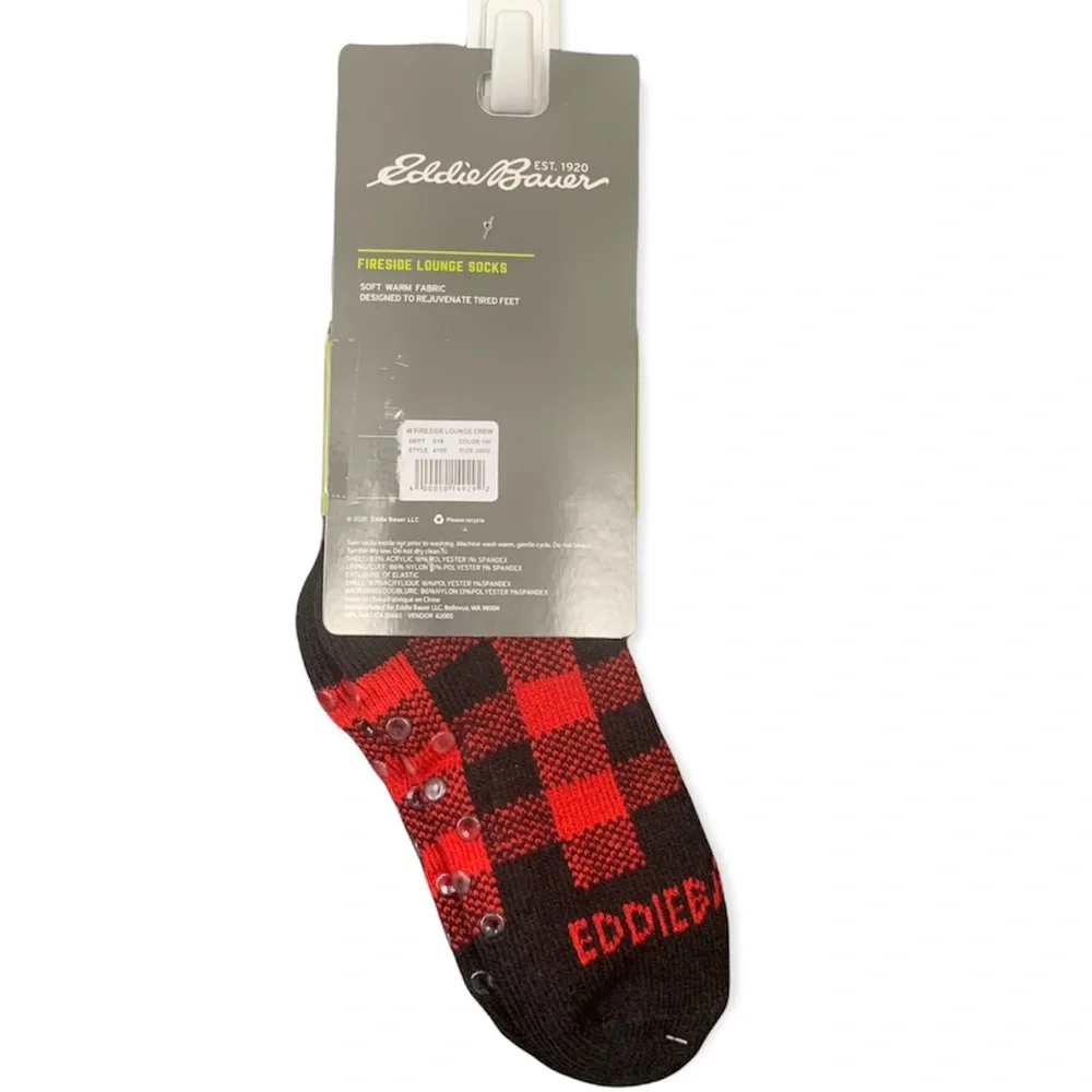 Eddie Bauer Buffalo Plaid Cabin Socks